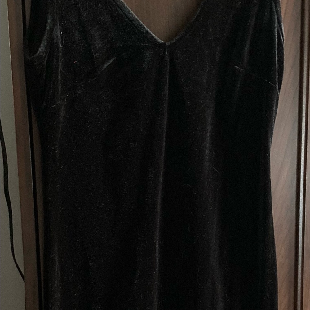 Black velvet Forever 21 tank dress